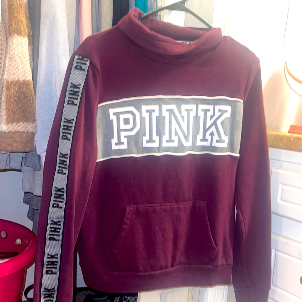 Victoria secret maroon sweatshirt